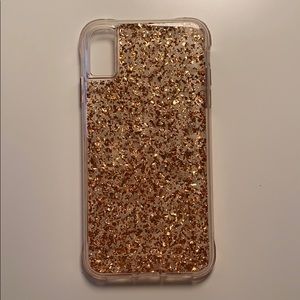 Rose Gold Confetti iPhone XS MAX Casemate Case